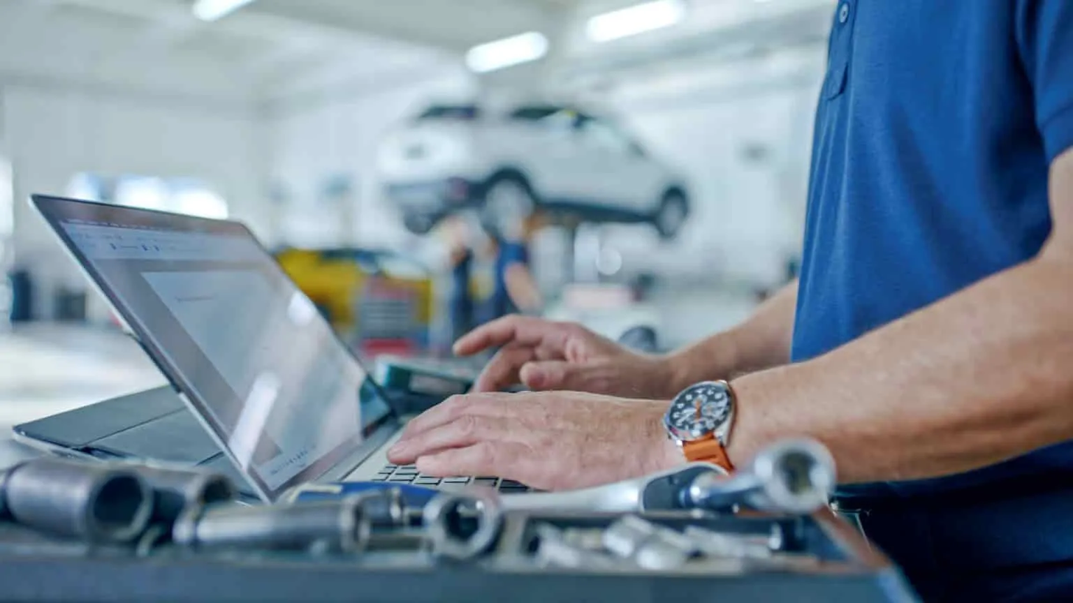 Automated MOT log analysis software dashboard showing compliance metrics